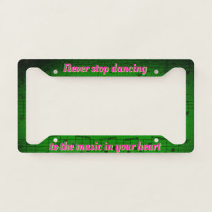 Musical Steps- Forest Fanfare License Plate Frame