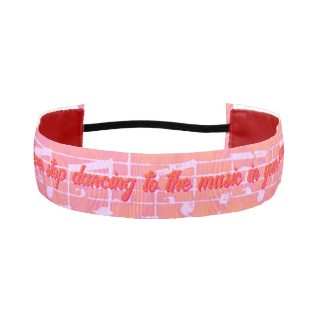 Musical Steps- Mango Tango Athletic Headband (Front)