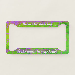 Musical Steps- New Jazz License Plate Frame