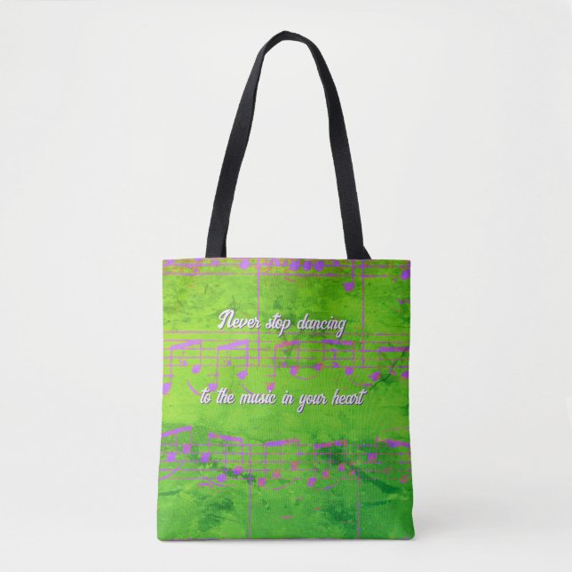 Musical Steps- New Jazz Tote Bag (Front)