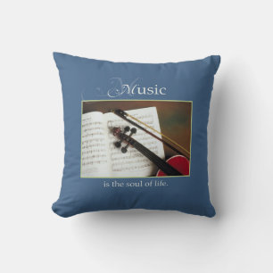 Musical Strings, The Soul of Life, Traditional Throw Pillow