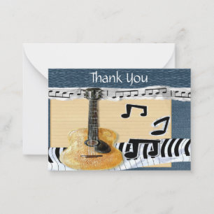 Musical Style Thank You Card