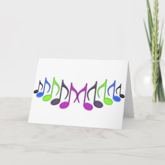 Musical Symbol "M" Card