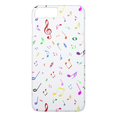 Musical Symbols in Rainbow Colors iPhone 8 Plus7 Plus Case