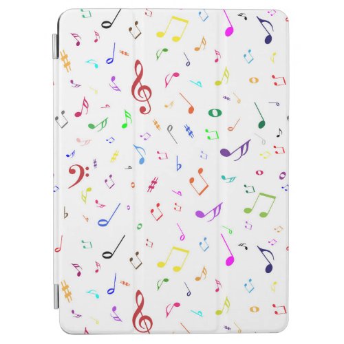 Musical Symbols in Rainbow Colors iPad Air Cover