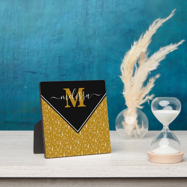 Musical symbols personalized plaque (Insitu)