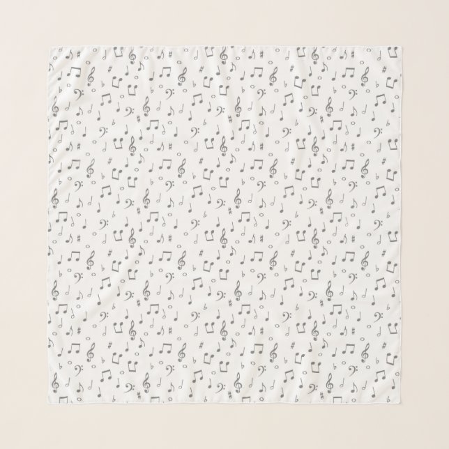 Musical symbols scarf (Front)