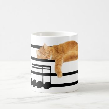 Musical Tabby Kitty Cat Coffee Mug by deemac1 at Zazzle