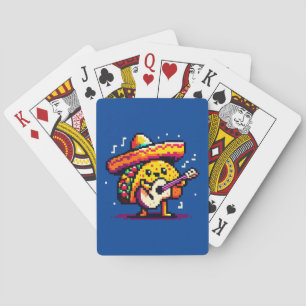 Musical Taco: 8-Bit Fiesta Fun Poker Cards