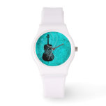 Musical Teal Cello Watch at Zazzle