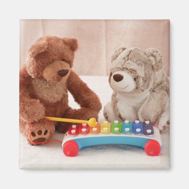 Musical Teddy Bears Magnet (Front)