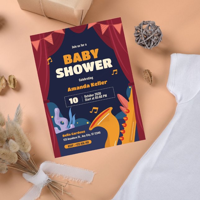 Musical Theater Baby Shower Invitation (Creator Uploaded)