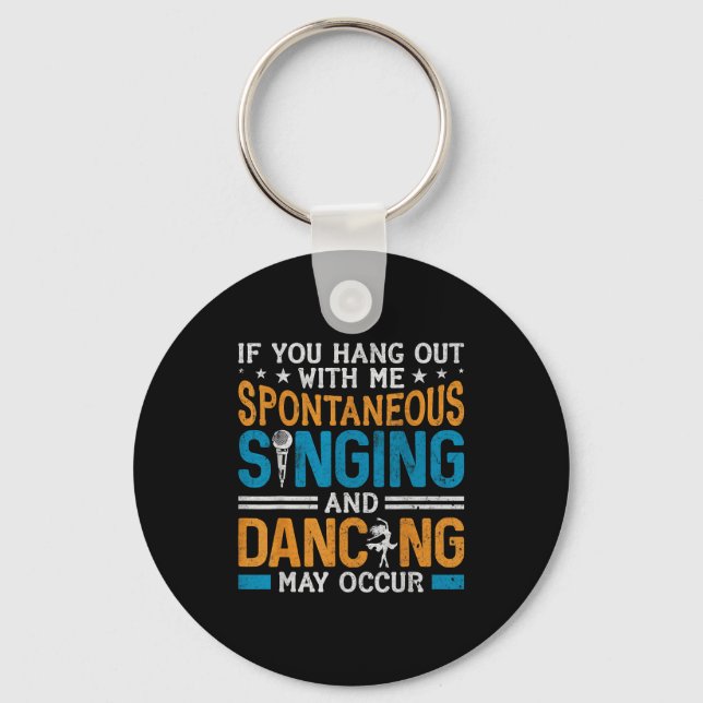 Musical Theatre Nerds Theater Geek Drama Lover Act Keychain (Front)