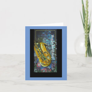 Musical theme birthday card