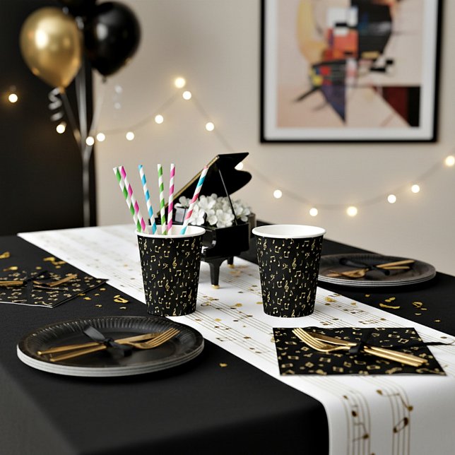 Musical theme paper cups (Creator Uploaded)
