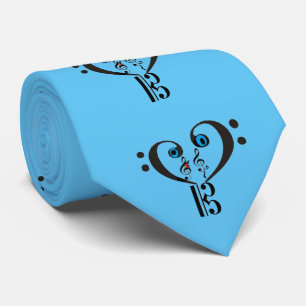 Musical Tie-- Clef Note -Bass Treble Note Neck Tie