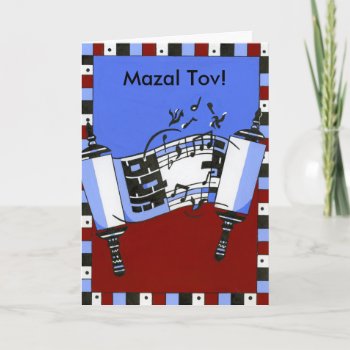 Musical Torah Card by judynd at Zazzle