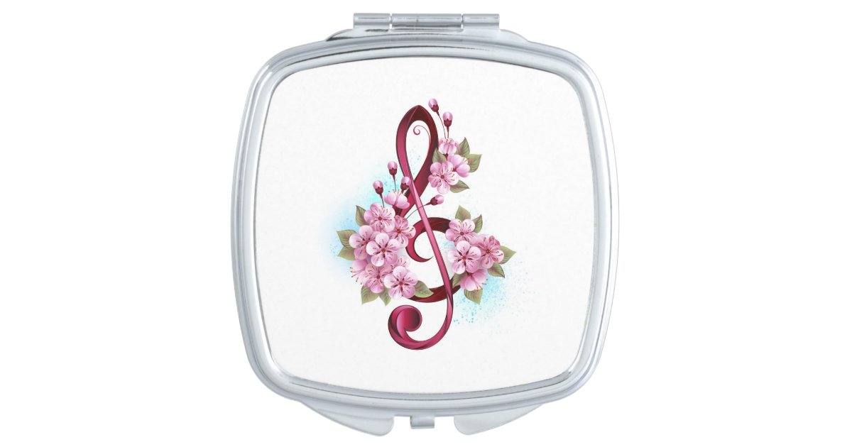 Personalized Sakura Flower Phone Charm W Gold Enamel Letter 