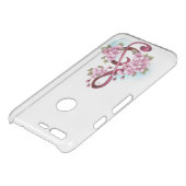 Musical treble clef notes with Sakura flowers Uncommon Google Pixel Case (Top)
