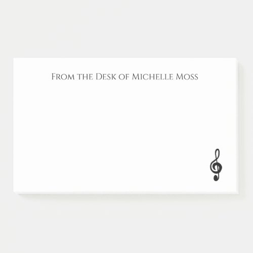 Musical Treble Clef  Post_it Notes