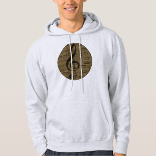 Musical Treble Clef Sheet Music Classic Hoodie