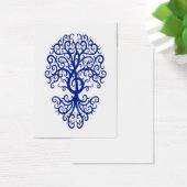 Musical Treble Clef Tree Blue on White (Desk)