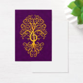 Musical Treble Clef Tree Golden Purple (Desk)