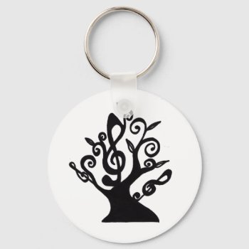Musical Tree Key Chain by missperple at Zazzle