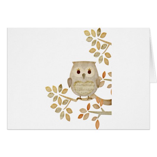 Musical Tree Owl (Front Horizontal)