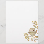 Musical Tree Owl Letterhead (Front)