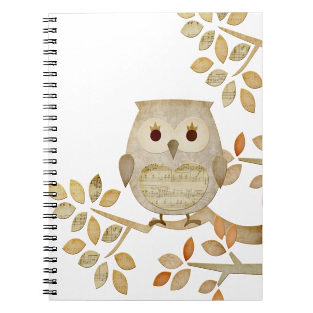 Musical Tree Owl Notebook (Front)