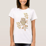 Musical Tree Owl T-shirt at Zazzle
