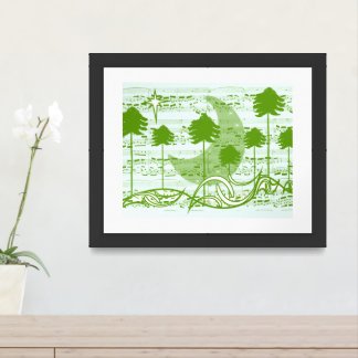 Musical Trees Framed Art