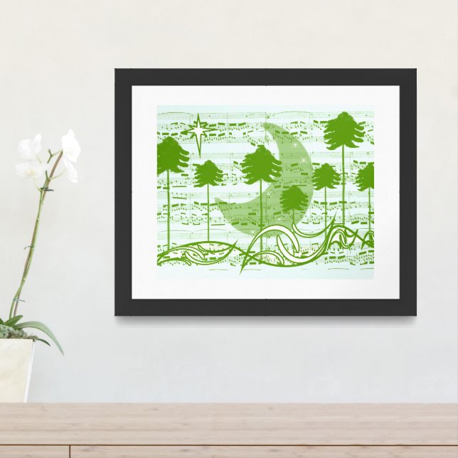 Musical Trees Framed Art (Entryway)