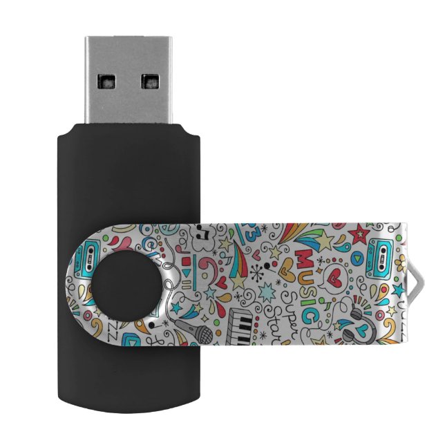 Musical USB Flash Drive (Opened)