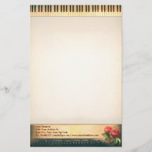 MUSIC NOTE COMPUTER PAPER STATIONARY 