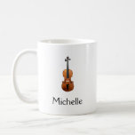 Musical Violin Personalized Coffee Mug at Zazzle