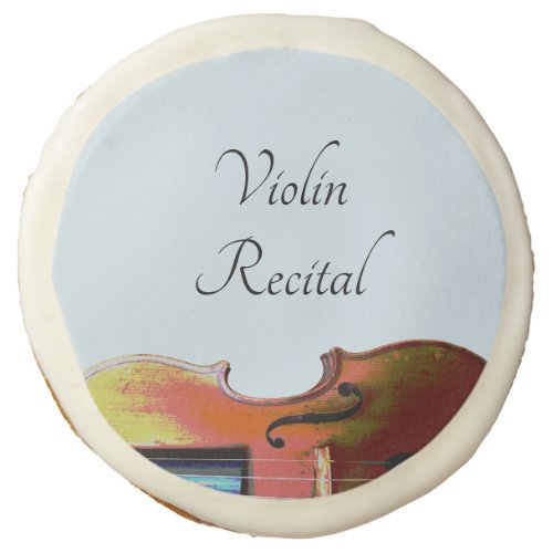 Musical Violin Recital Blue   Sugar Cookie