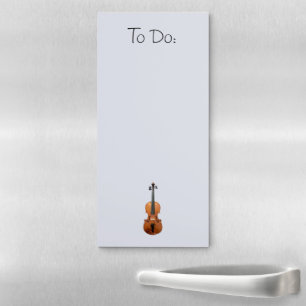 Musical Violin To Do List Message Board Magnetic Notepad