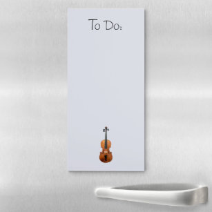 Musical Violin To Do List Message Board Magnetic Notepad