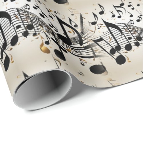 Musical Wave Wrapping Paper