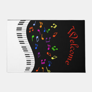Musical Waves Personalised Doormat