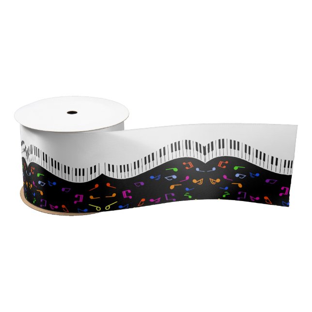 Musical Waves Satin Ribbon (Spool)