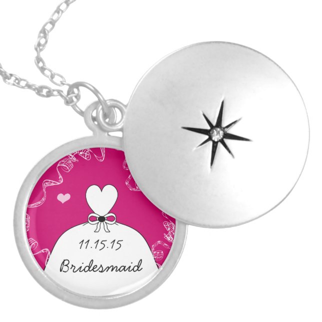 Musical Wedding Gown Bridesmaid Necklace (Front)