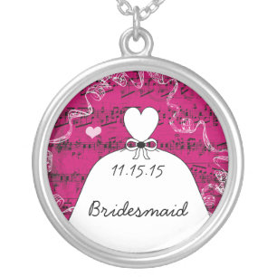 Musical Wedding Gown Bridesmaid Necklace