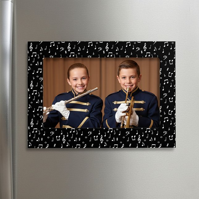 musical white on black magnetic frame (Creator Uploaded)