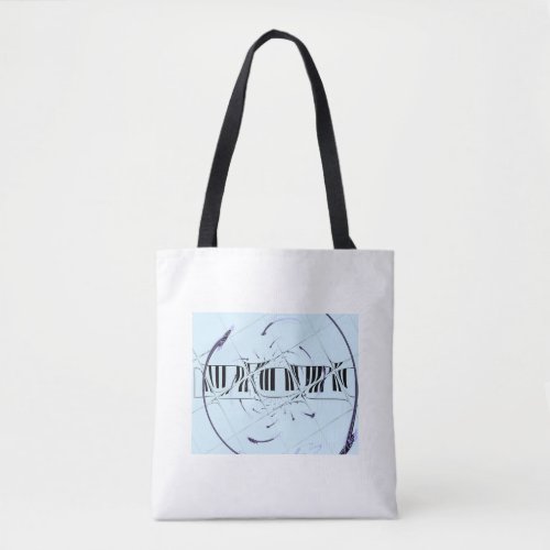 Musically Stretched Design Tote Bag