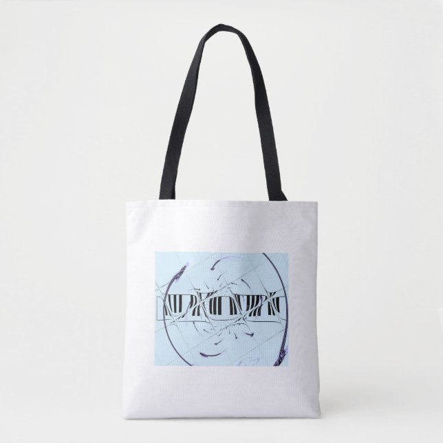 Musically Stretched Design Tote Bag (Front)