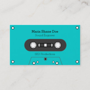 Musician 80's Tape Mix Business Card