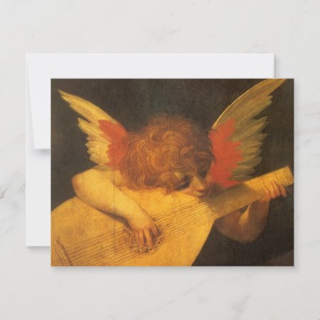 Musician Angel Playing Lute By Rosso Fiorentino